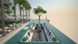 Large Rooftop Infinity Pool